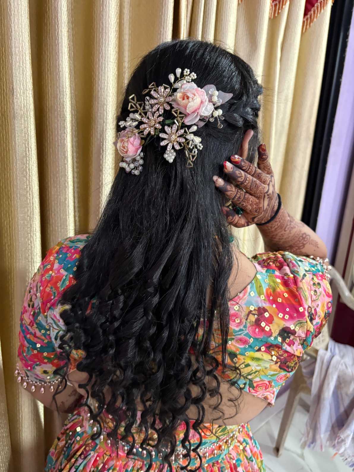 Wedding hair by Rutva Makeover